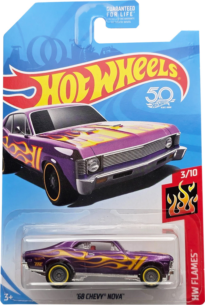 ホットウィール　68 CHEVY NOVA スーパートレジャーハント 68 Chevy Nova Hot Wheels 2018 Super Treasure Hunt - HWtreasure.com