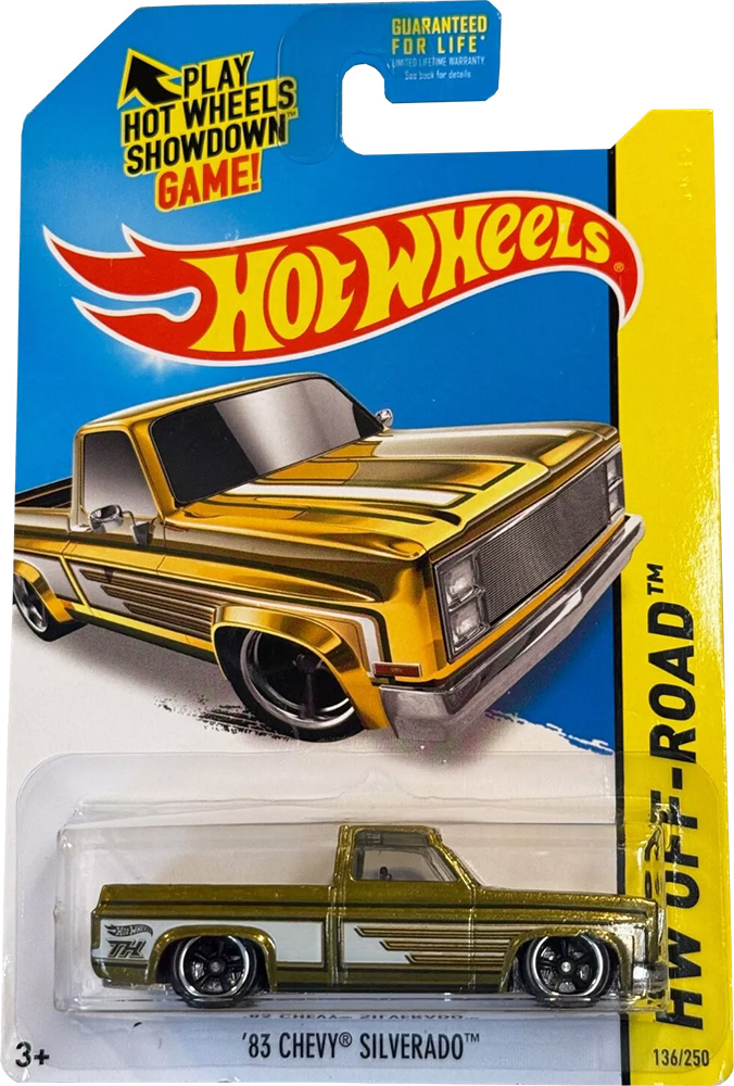 スーパートレジャーハント　83シェビーシルバラード 83 Chevy Silverado Hot Wheels 2014 Super Treasure Hunt